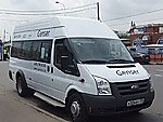 Бесплатный автобус Genser в пункт аренды автомобилей АрендаАвто-бнн на Новорязанском шоссе